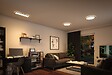 PAULMANN - Panneau LED Atria Shine 22W 2700lm Blanc chaud Noir - vignette