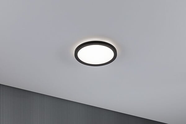 PAULMANN - Panneau LED Atria Shine D.190mm 11,2W 1340lm 4000K noir 230V - large