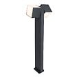 LUTEC - Potelet fonte d'aluminium gris foncé Lutec CUBA 2L H75cm - vignette