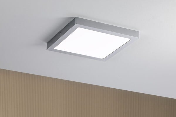 PAULMANN - Panneau LED Plafonnier Abia 300x300mm 22W 3200lm 4000K chrome dépoli - large