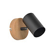 COREP - Spot métal chêne/noir mat Corep THEO L9cm. - vignette