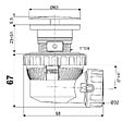 WIRQUIN - Nano 6.7 ensemble lavabo d32 ecoulement libre corps blanc - vignette