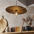 COREP - Suspension raphia naturel Corep BENGALE HT101cm. - vignette