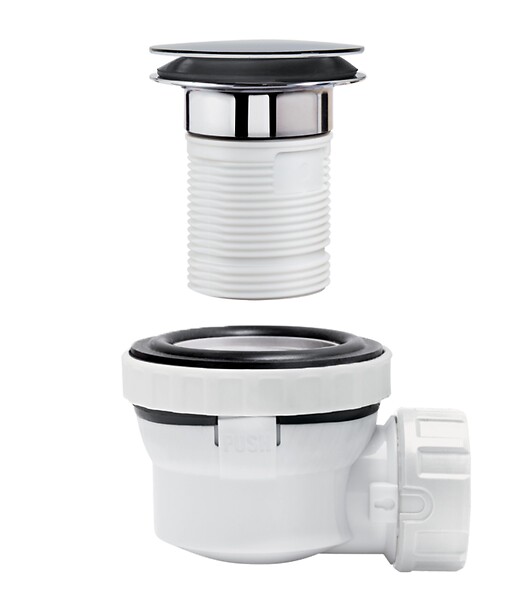 WIRQUIN - Nano 6.7 lavabo d32 quick clac avec trop plein corps blanc - large