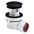WIRQUIN - Nano 6.7 ens lavabo d32 quick clac dome noir corps blanc - vignette