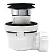 WIRQUIN - Nano 6.7 ens lavabo d32 quick clac dome noir corps blanc - vignette