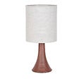COREP - Lampe à poser métal - Touch - Arto - Bois foncé - H32cm - vignette