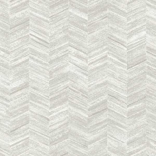 AS CREATION - Chevron effet géométrique gris vert - L.0,53x10,05m - large