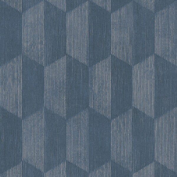 AS CREATION - Papier peint intissé Hexa Ocean Bleu - L.0.53x10.05m - large