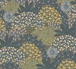 LUTECE - Papier peint vinyle Floraison bleu paon - Bleu - L.53x10.05m - vignette