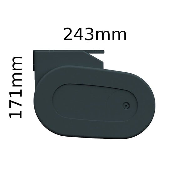 INTERSUN - Store banne coffre intégral HEVOA 6,00x3,50 M (Motorisé Secours à Télécommande - Gris anthracite structuré RAL7016ST - Gris foncé 250g/m²) - large