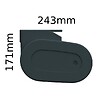 INTERSUN - Store banne coffre intégral HEVOA 4,00x3,00 M (Motorisé Secours à Télécommande - Gris anthracite structuré RAL7016ST - Gris foncé 250g/m²) - vignette