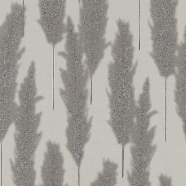 AS CREATION - Plumeau pampa gris fort - large