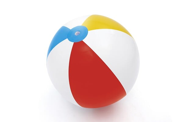 BESTWAY - Ballon de plage gonflable vinyle - Multicolore - Diam.51cm - large