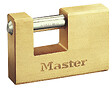MASTER LOCK - Cadenas rectangulaire en laiton massif à clé 608EURD - vignette