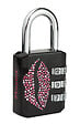 MASTER LOCK - Cadenas à combinaison programmable en métal KISS - Noir - vignette