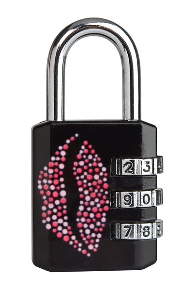 MASTER LOCK - Cadenas à combinaison programmable en métal KISS - Noir - large