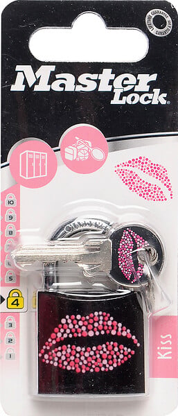 MASTER LOCK - Cadenas à combinaison programmable en métal KISS - Noir - large