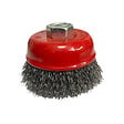 MC KENZIE - Brosse soucoupe pour meuleuse à fils sertis - Acier - 80mm - vignette