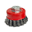 MC KENZIE - Brosse soucoupe meuleuse - Acier torsade - D80mm - vignette