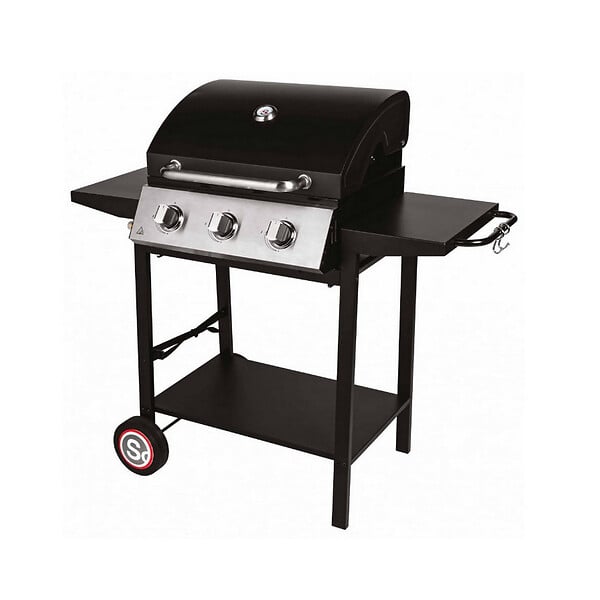 SOMAGIC - Barbecue Gaz 3 Feux 10.5kw Noir - 335541 - large