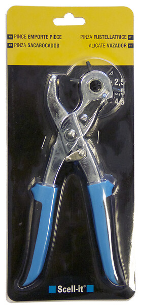 SCELL-IT - Pince emporte-pièce - Acier - Tête rotative 6 diamètres - large