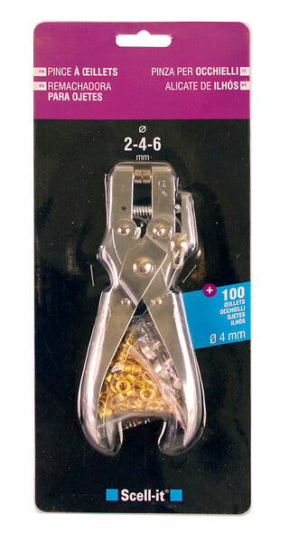 SCELL-IT - 1 PINCE A OEILLET + 100 oeILLETS - large