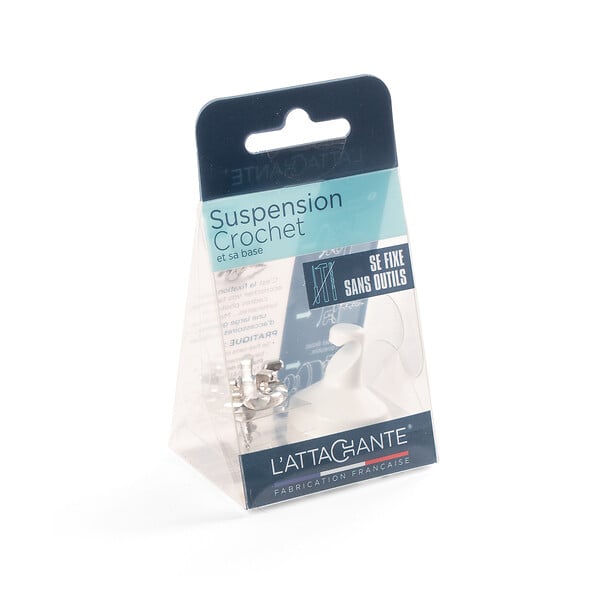 ATTACHANTE - Suspension crochet blanc - large