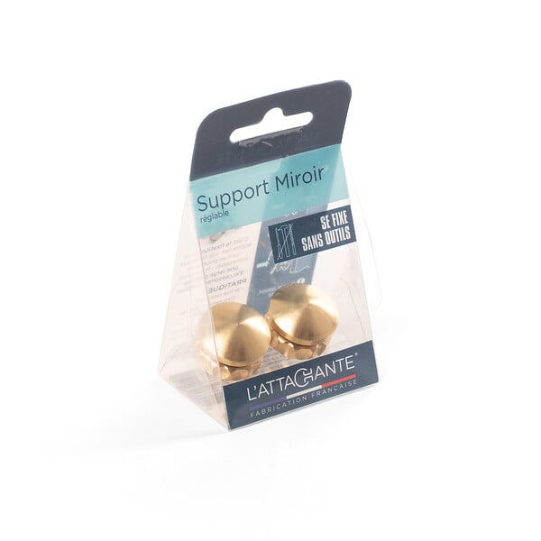 ATTACHANTE - Support miroir reglable laiton - large