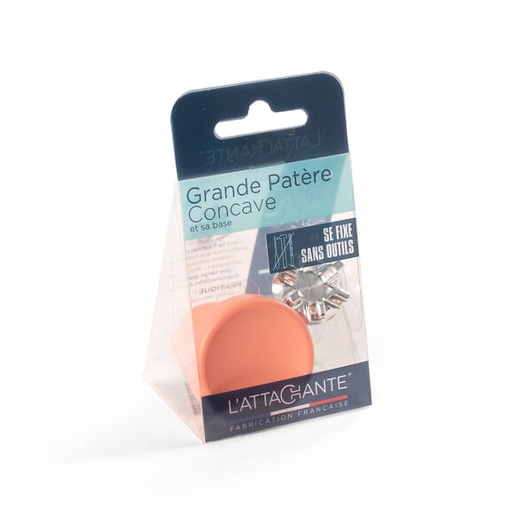 ATTACHANTE - Grande patere concave flam ros - large