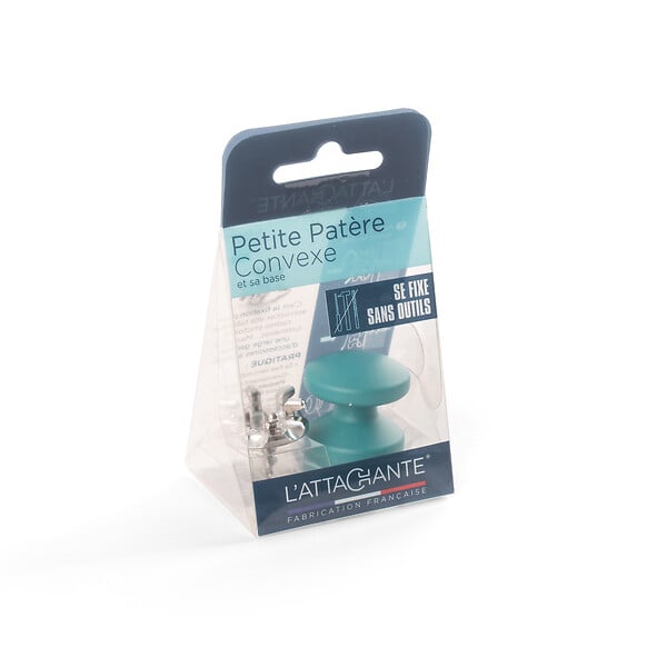 ATTACHANTE - Petite patere convexe bleu can - large