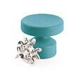 ATTACHANTE - Grande patere concave bleu can - vignette