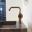 ESSEBAGNO - Indus mitigeur lavabo bas cuivre brossé - vignette