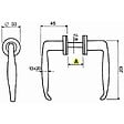IBFM - POIGNEES PTE METAL 3550 CARRE 8 NOIR - vignette