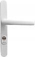 BRICARD - Poignées de Porte Blindées Manhattan Plaque étroite 250x32mm Blanc - vignette