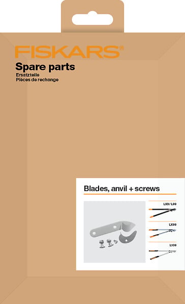 FISKARS - Kit lame et boulons - Acier - Coupe-branches Quantum - large