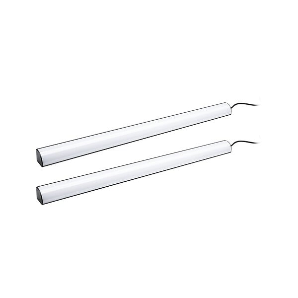 PAULMANN - Kit 2Lightbars 2x60cm Dynamic Rainbow RGB 2x1W 230-5V DC noir plastiq - large