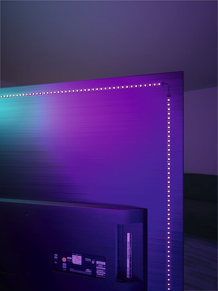 PAULMANN - Ruban LED TV 65 pouces USB RGB Dynamic Rainbow 4W Noir - large
