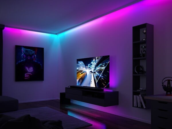 PAULMANN - Kit ruban LED Dynamic Rainbow RGB Noir 3m - large