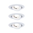 PAULMANN - Encastré orientable 70° D.82mm LED intégrée x3 4,8W 580lm 3000K blanc 230V - vignette