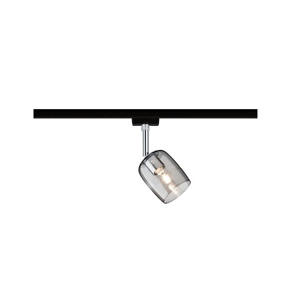 PAULMANN - URail Spots Blossom max 1x10W G9 Noir Mat-Verre fumé 230V Métal-Verre - large