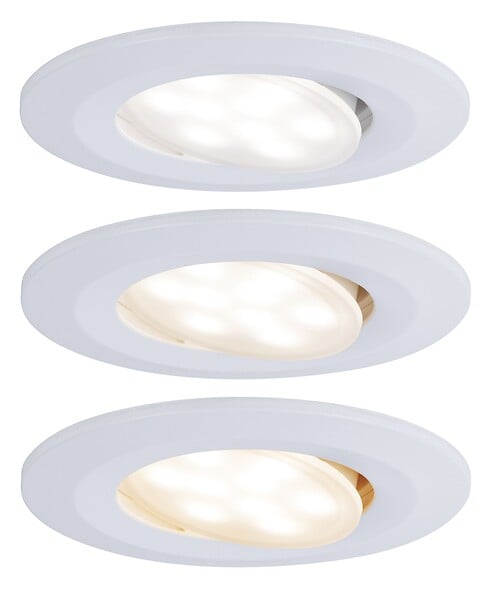 PAULMANN - Kit enc Calla blanc IP65 LED 5.5W 550lm 3 niveaux - large