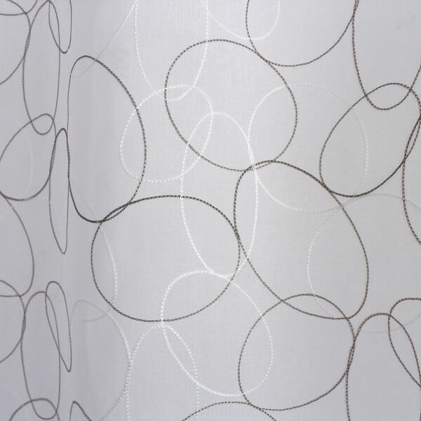 C MA DECO - Voilages Galet brodés - Gris - 2x60x120cm - large