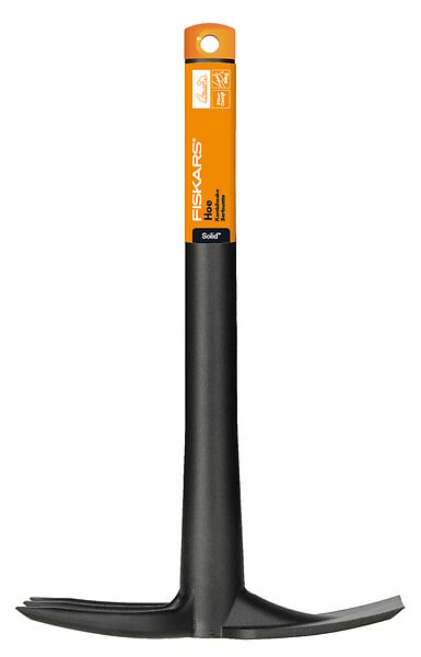 FISKARS - Petite serfouette à main noire bi-matiere FISKARS Solid - large