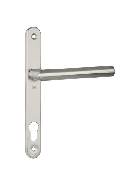 HERACLES - Ensemble 1394 entraxe 92mm sur plaque étroite clé I inox brossé - HERACLES - B-INOX-PE06 - large