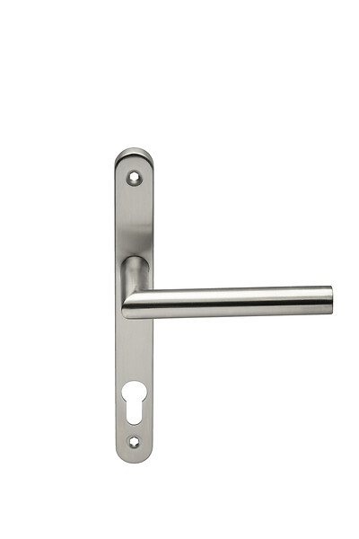 HERACLES - Ensemble 1394 entraxe 92mm sur plaque étroite clé I inox brossé - HERACLES - B-INOX-PE06 - large