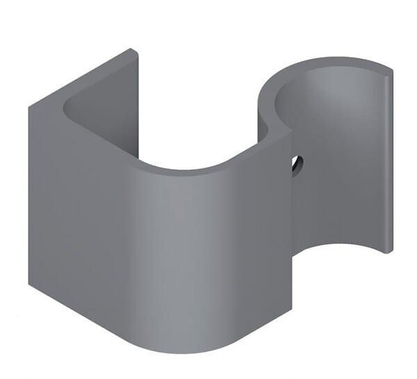 LA CROISEE DS - Support 60mm pour poigné DIVA I laqué blanc RAL9010 - LA CROISEE DS - DS6874-036 - large