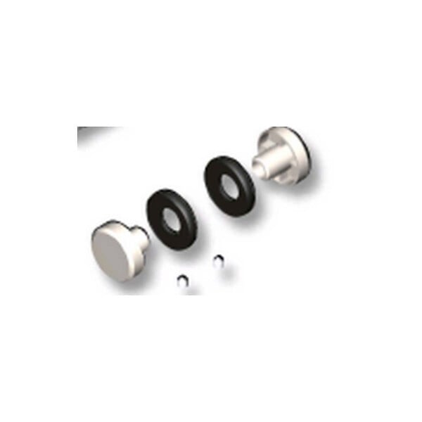 LA CROISEE DS - Jeu de 2 embouts pour poignée DIVA I II IV finition laqué gris alu RAL9006 - LA CROISEE DS - DS6877-007 - large