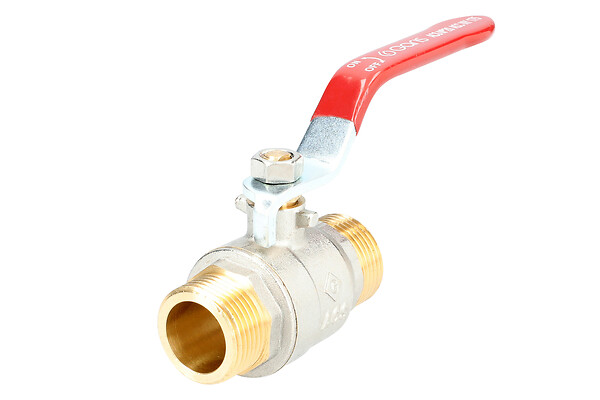 SANITAIRE-DISTRIBUTION - Vanne B.S. MM manette plate ACS - Diamètre : 3/8'' - PN : 30 bar - large