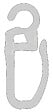MOBOIS - Agrafes clips pour rideaux - Plastique Cristal - Lot de 12 - vignette